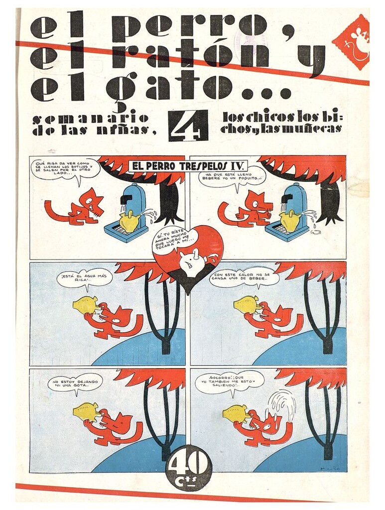 Miniatura de El perro, el ratón y el gato. Nº4. 21 de junio de 1930