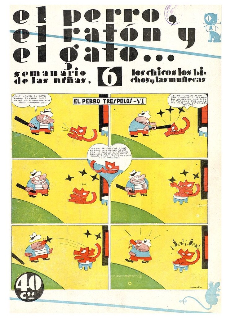 Miniatura de El perro, el ratón y el gato. Nº6. 5 de julio de 1930