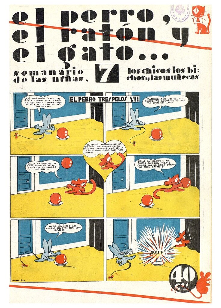 Miniatura de El perro, el ratón y el gato. Nº7. 12 de julio de 1930