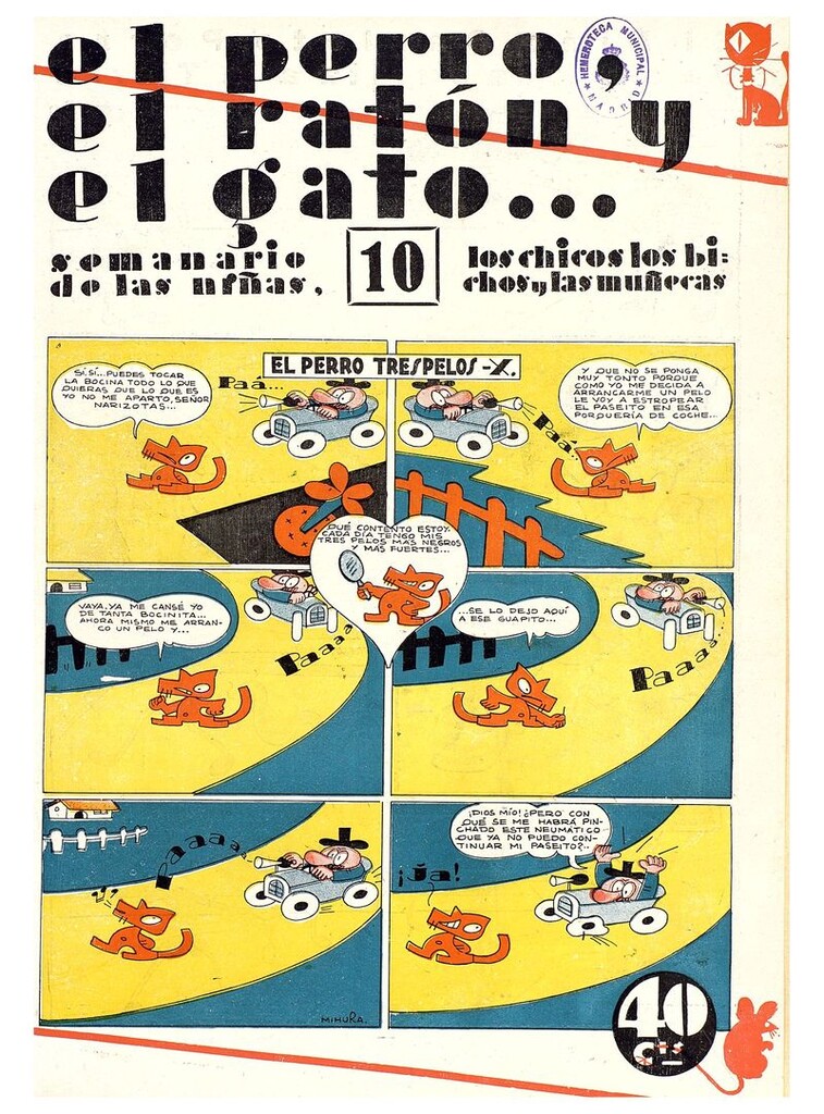 Miniatura de El perro, el ratón y el gato. Nº10. 2 de agosto de 1930