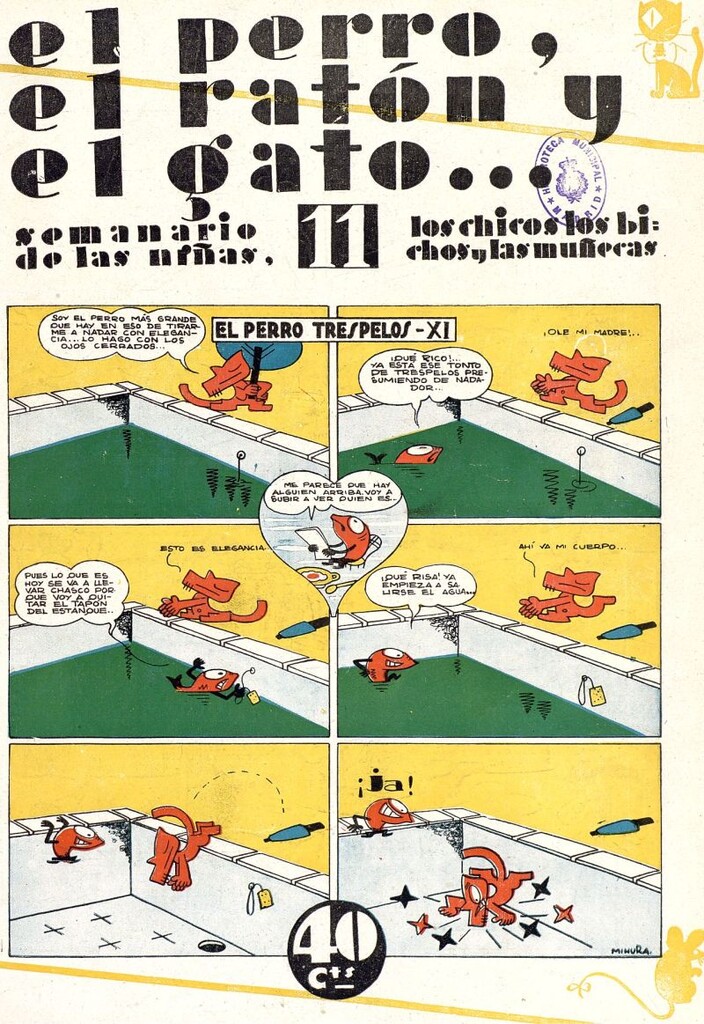 Miniatura de El perro, el ratón y el gato. Nº11. 9 de agosto de 1930