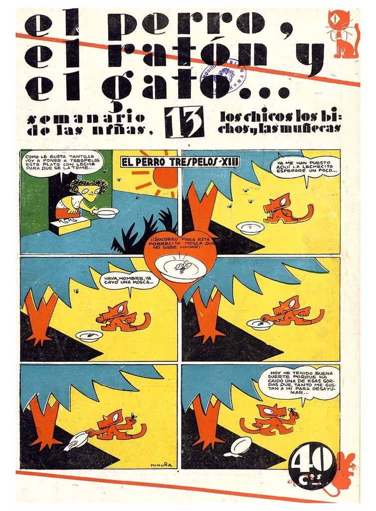 Miniatura de El perro, el ratón y el gato. Nº13. 23 de agosto de 1930