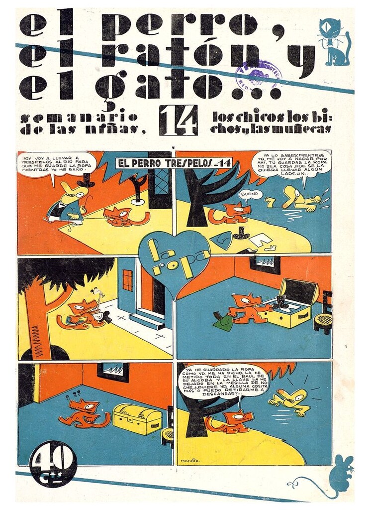 Miniatura de El perro, el ratón y el gato. Nº14. 30 de agosto de 1930