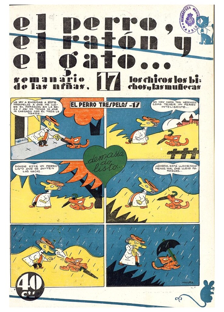 Miniatura de El perro, el ratón y el gato. Nº17. 20 de septiembre de 1930