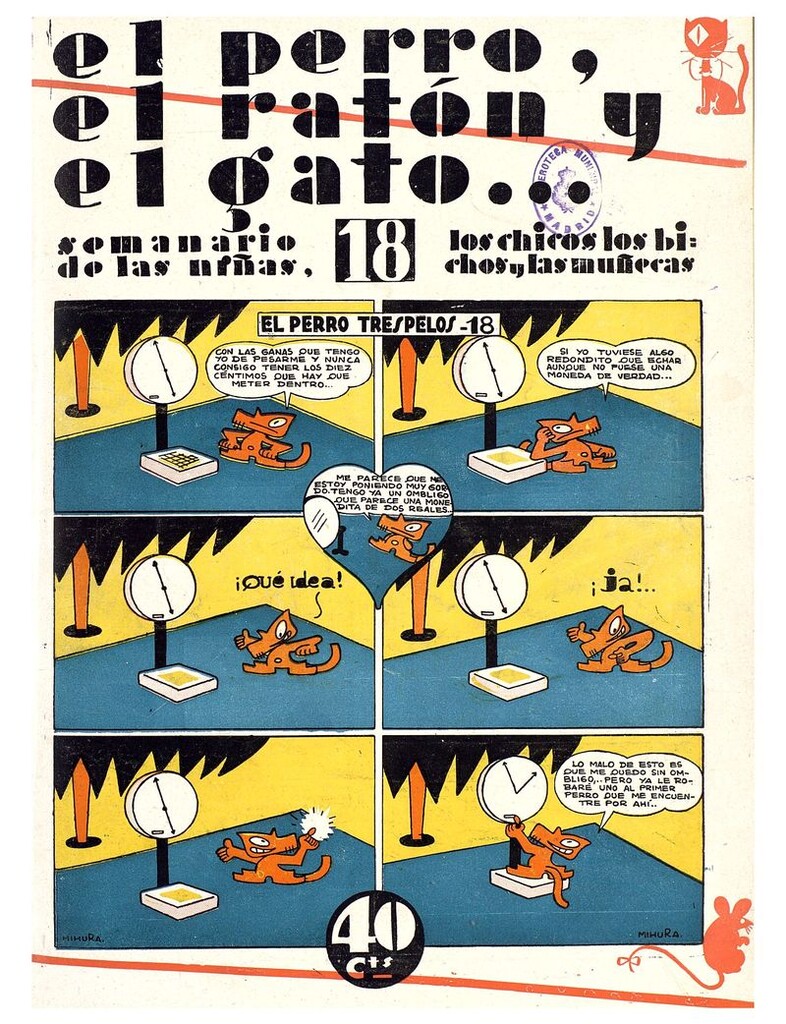 Miniatura de El perro, el ratón y el gato. Nº18. 27 de septiembre de 1930