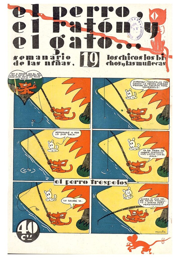 Miniatura de El perro, el ratón y el gato. Nº19. 4 de octubre de 1930