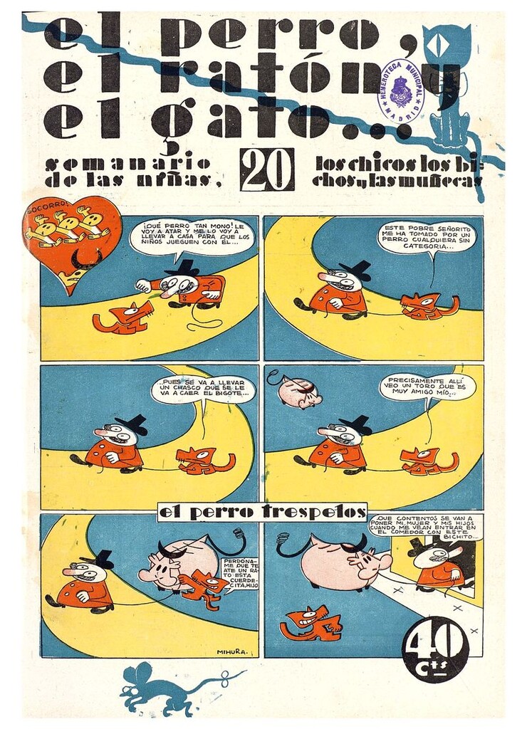 Miniatura de El perro, el ratón y el gato. Nº20. 11 de octubre de 1930