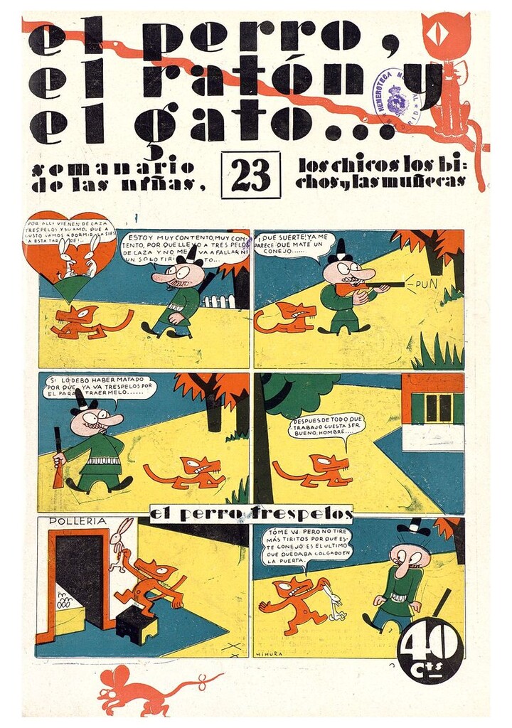 Miniatura de El perro, el ratón y el gato. Nº23. 1 de noviembre de 1930