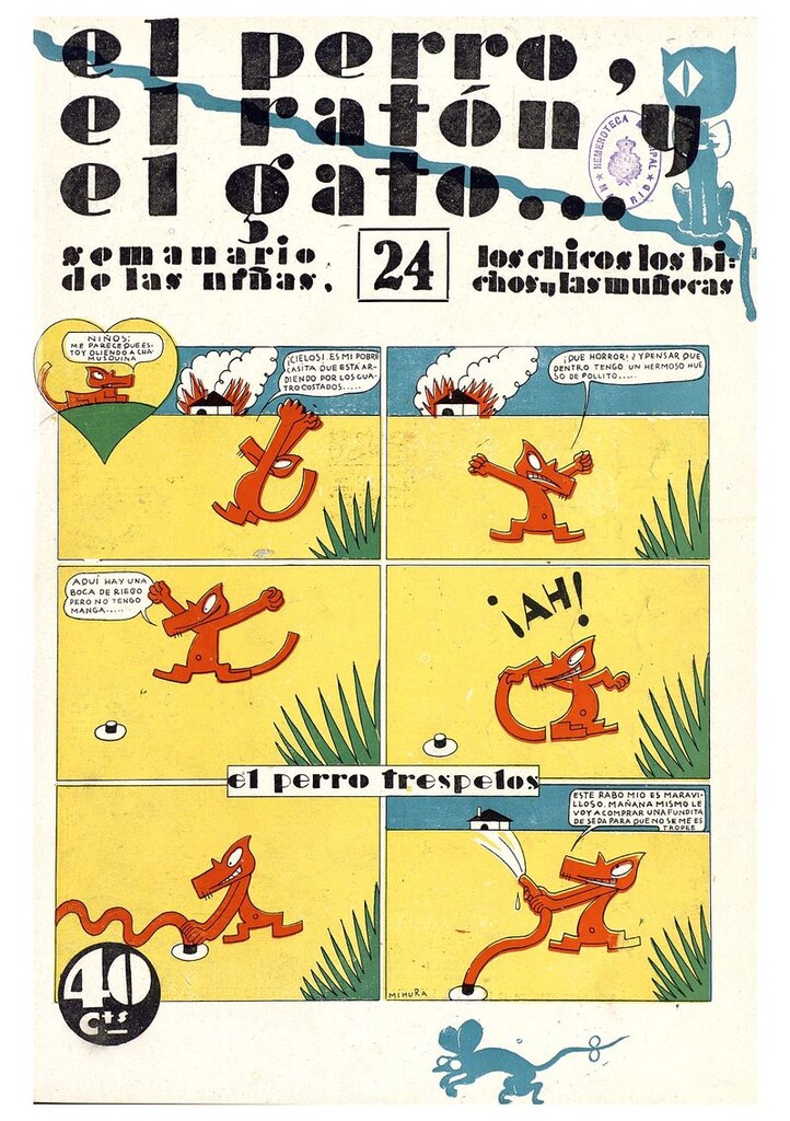 Miniatura de El perro, el ratón y el gato. Nº24. 8 de noviembre de 1930