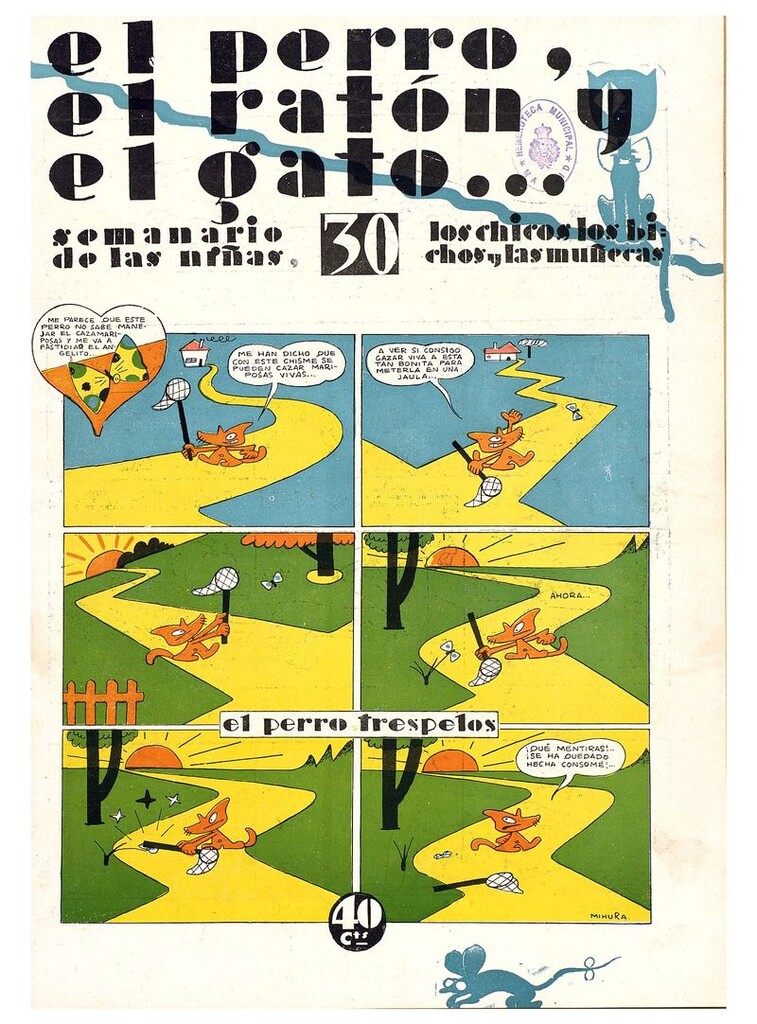 Miniatura de El perro, el ratón y el gato. Nº30. 20 de diciembre de 1930