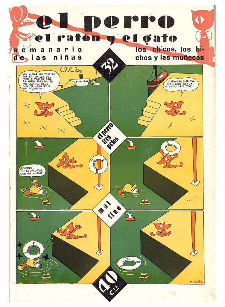 Miniatura de El perro, el ratón y el gato. Nº32. 3 de enero de 1931