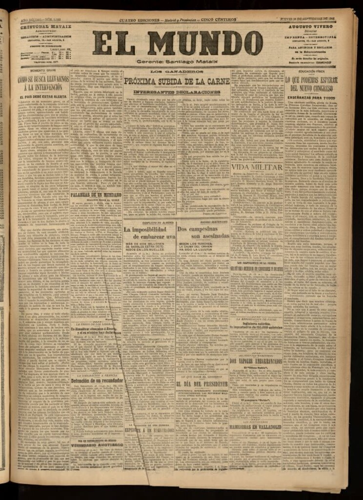 Miniatura de La Palabra Libre : periódico republicano de cultura popular del 14 de enero de 1912, nº 55