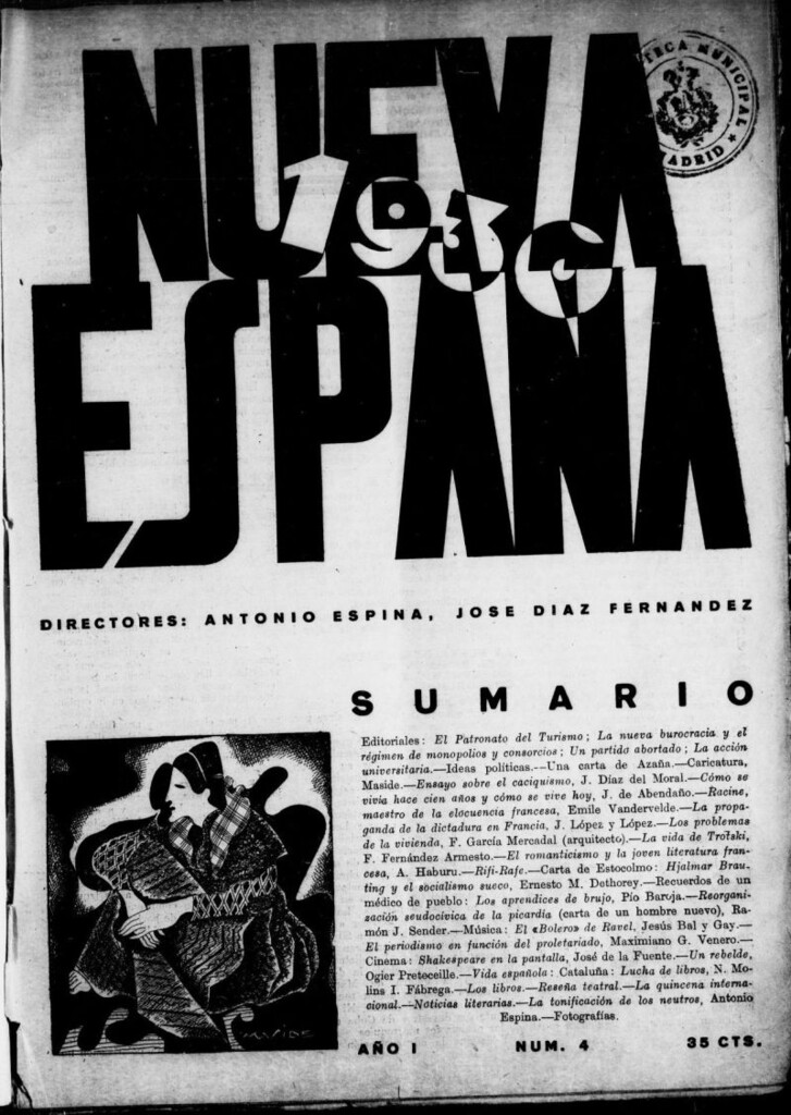 Miniatura de Nueva España del 15 de marzo de 1930, nº 4