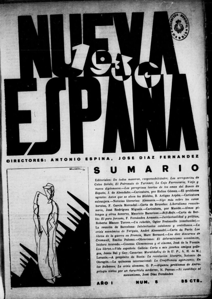 Miniatura de Nueva España del 1 de abril de 1930, nº 5