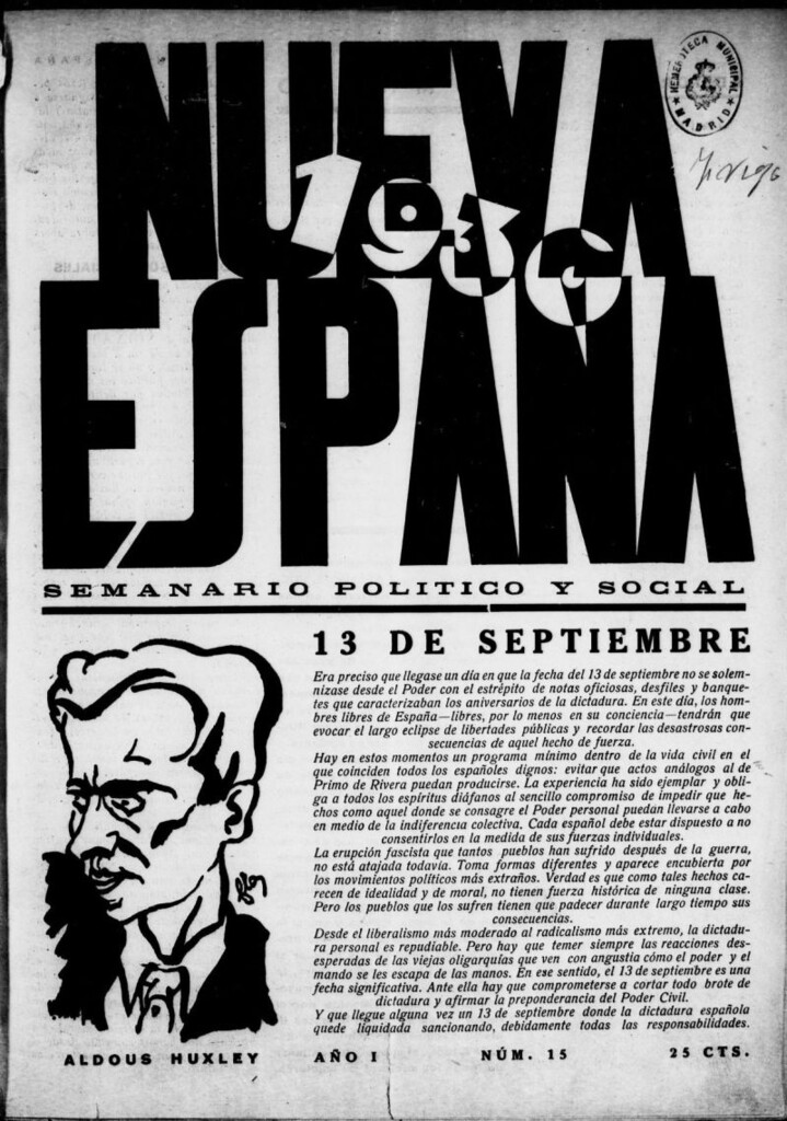 Miniatura de Nueva España del 15 de septiembre de 1930, nº 15