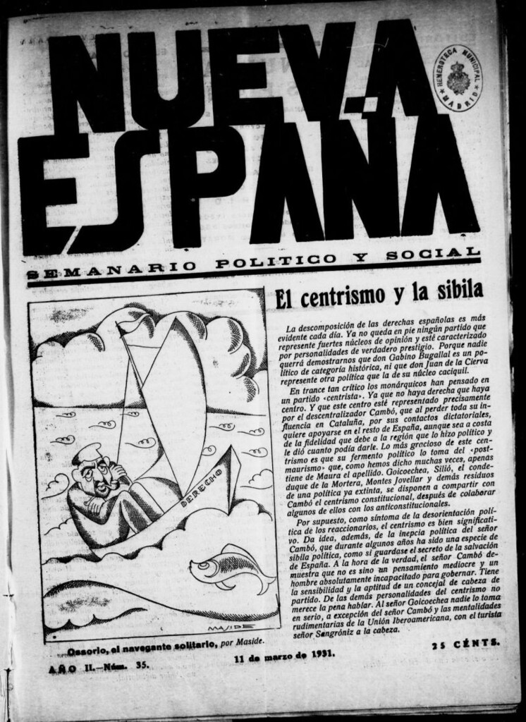 Miniatura de Nueva España del 11 de marzo de 1931, nº 35