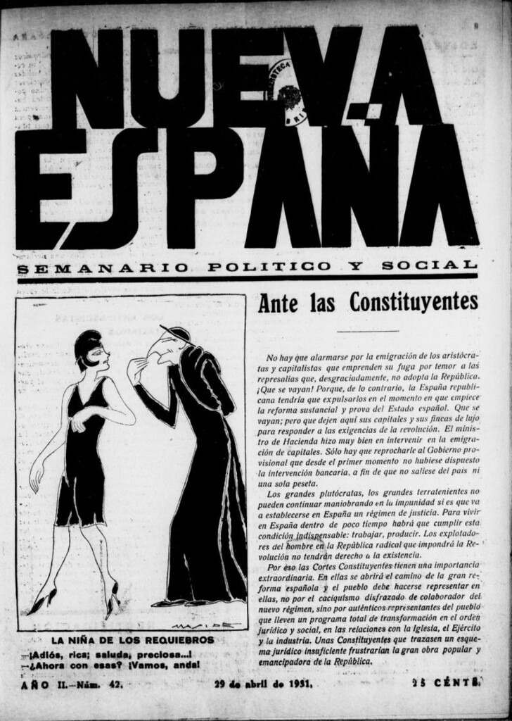 Miniatura de Nueva España del 29 de abril de 1931, nº 42