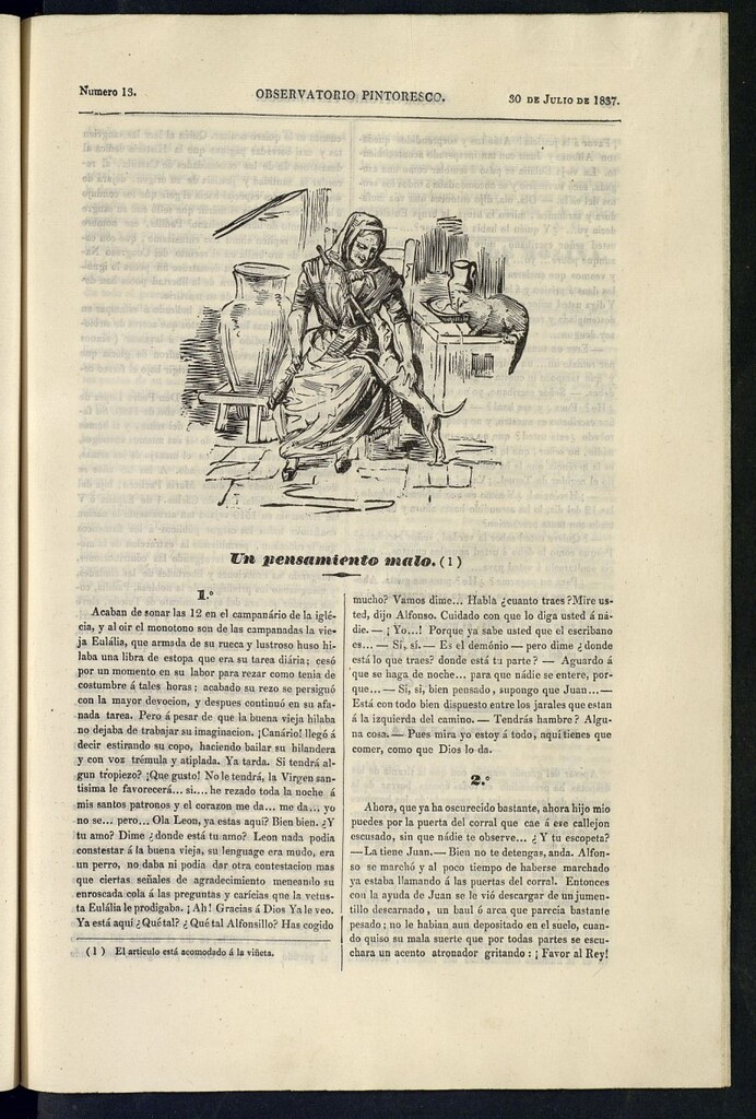 Miniatura de El Observatorio Pintoresco de 30 de julio de 1837, nº 13