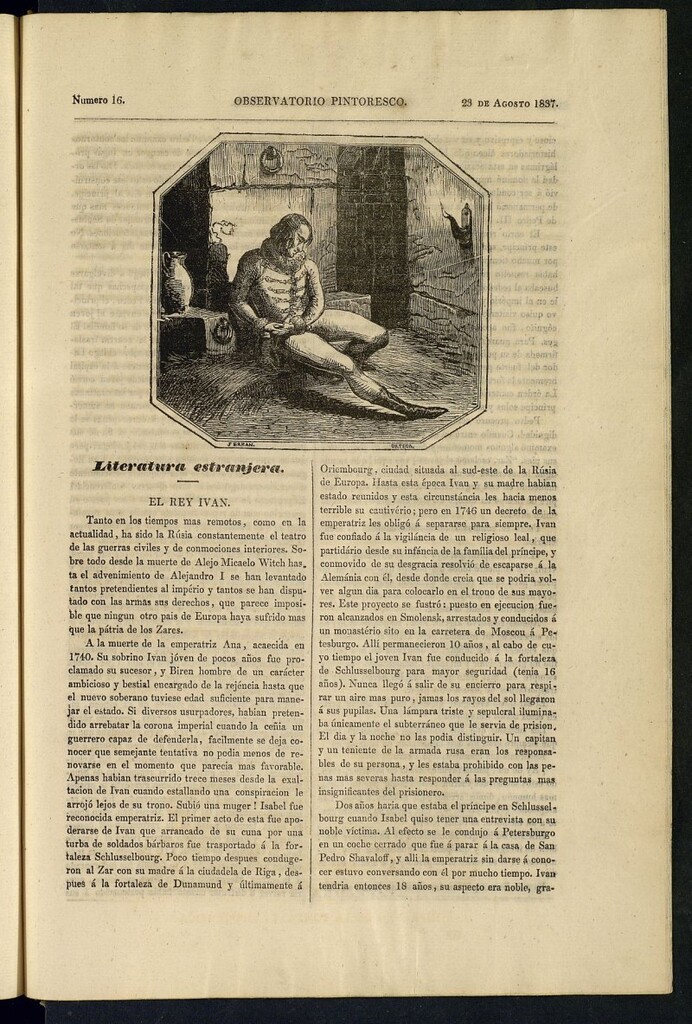 Miniatura de El Observatorio Pintoresco de 23 de agosto de 1837, nº 16