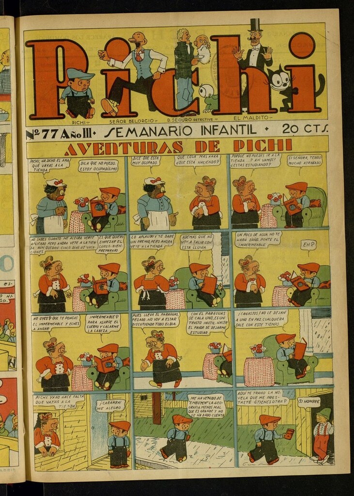Miniatura de Pichi: semanario infantil del 20 de marzo de 1932, nº 77