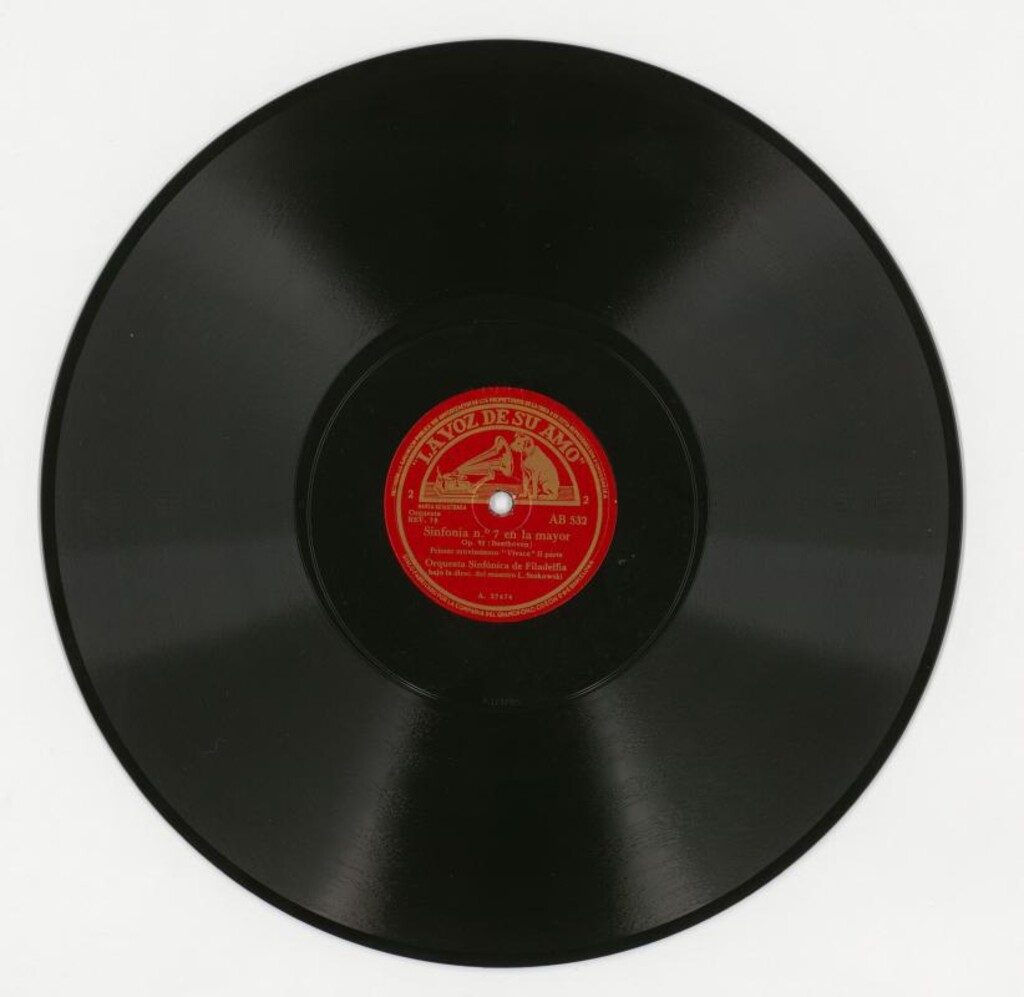Miniatura de Sinfonía nº 7 en la mayor, op. 92, Disco 1, cara B