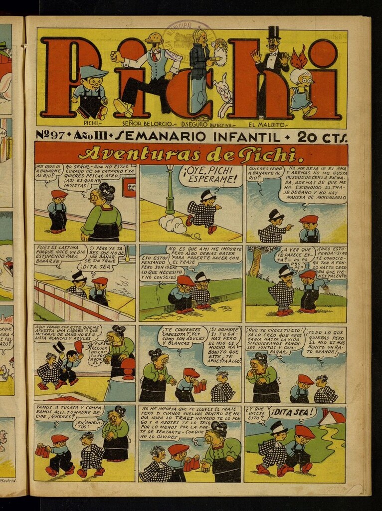 Miniatura de Pichi: semanario infantil del 7 de agosto de 1932, nº 97