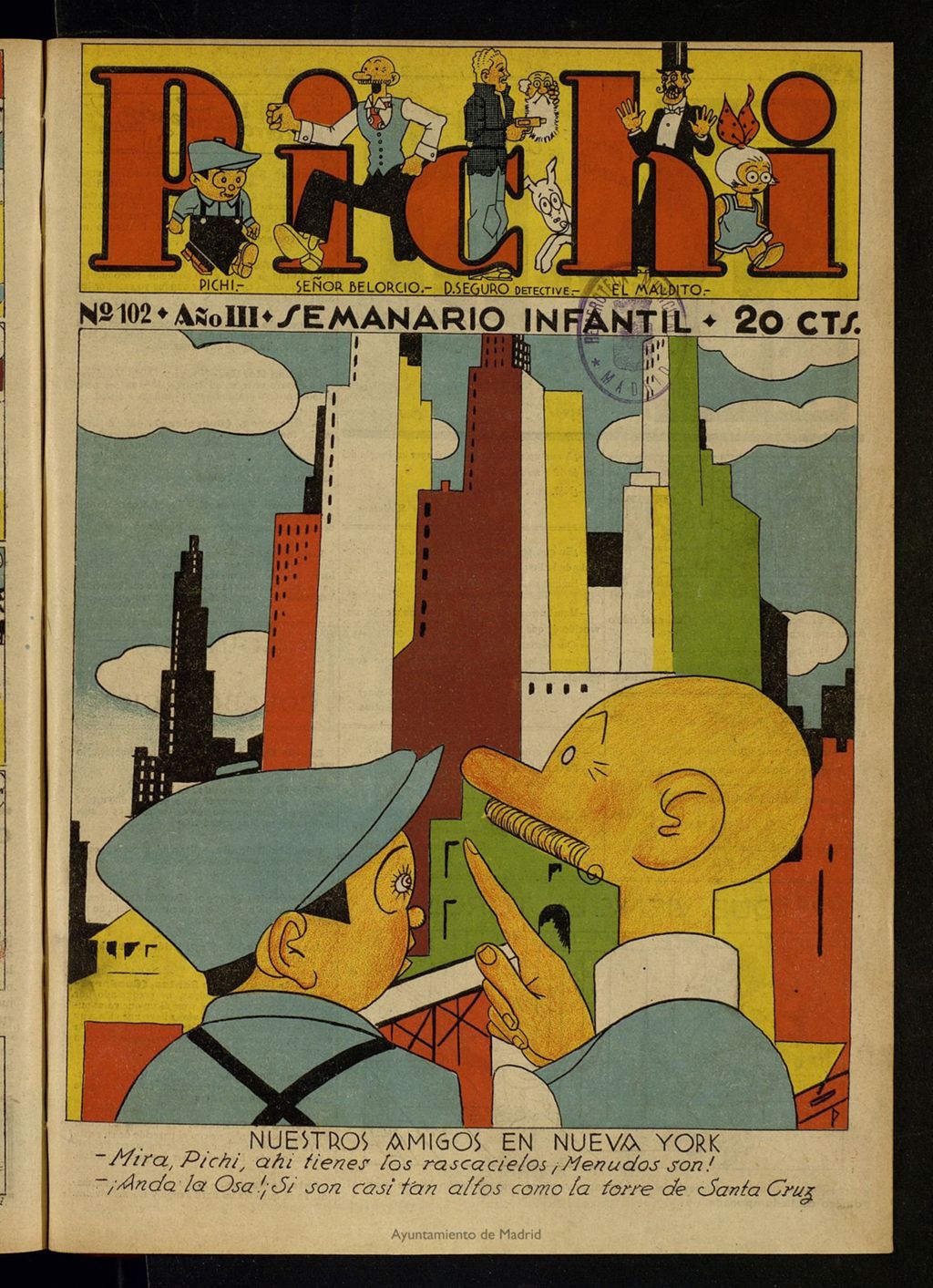 Miniatura de Pichi: semanario infantil del 11 de septiembre de 1932, nº 102