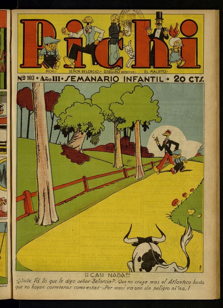 Miniatura de Pichi: semanario infantil del 18 de septiembre de 1932, nº 103