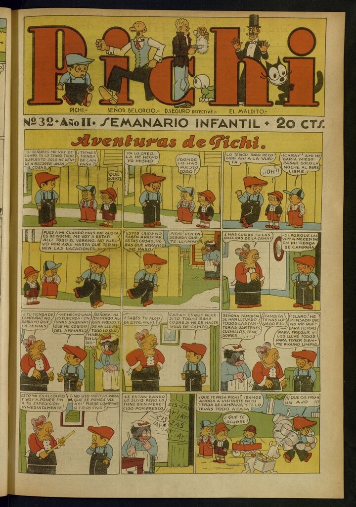 Miniatura de Pichi: semanario infantil del 9 de mayo de 1931, nº 32