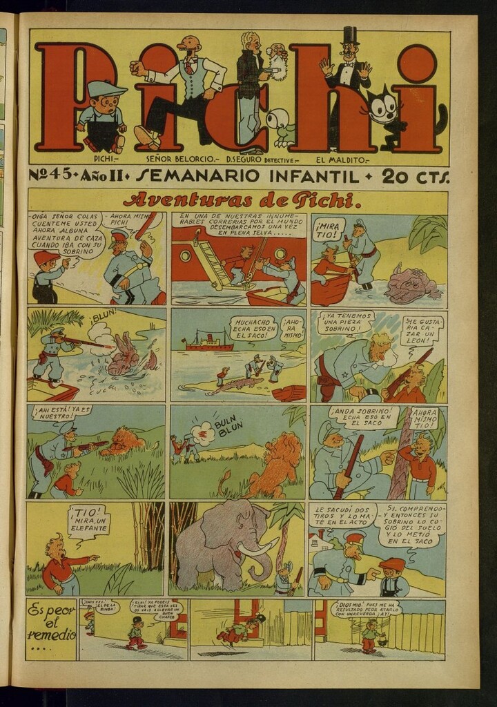 Miniatura de Pichi: semanario infantil del 8 de agosto de 1931, nº 45