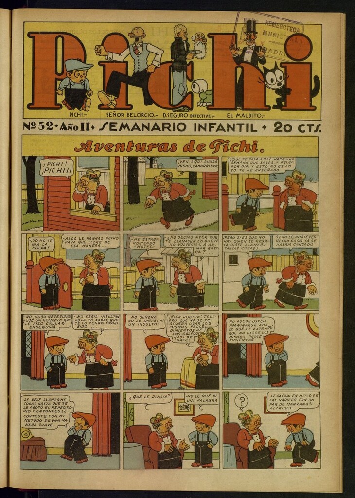Miniatura de Pichi: semanario infantil del 26 de septiembre de 1931, nº 52