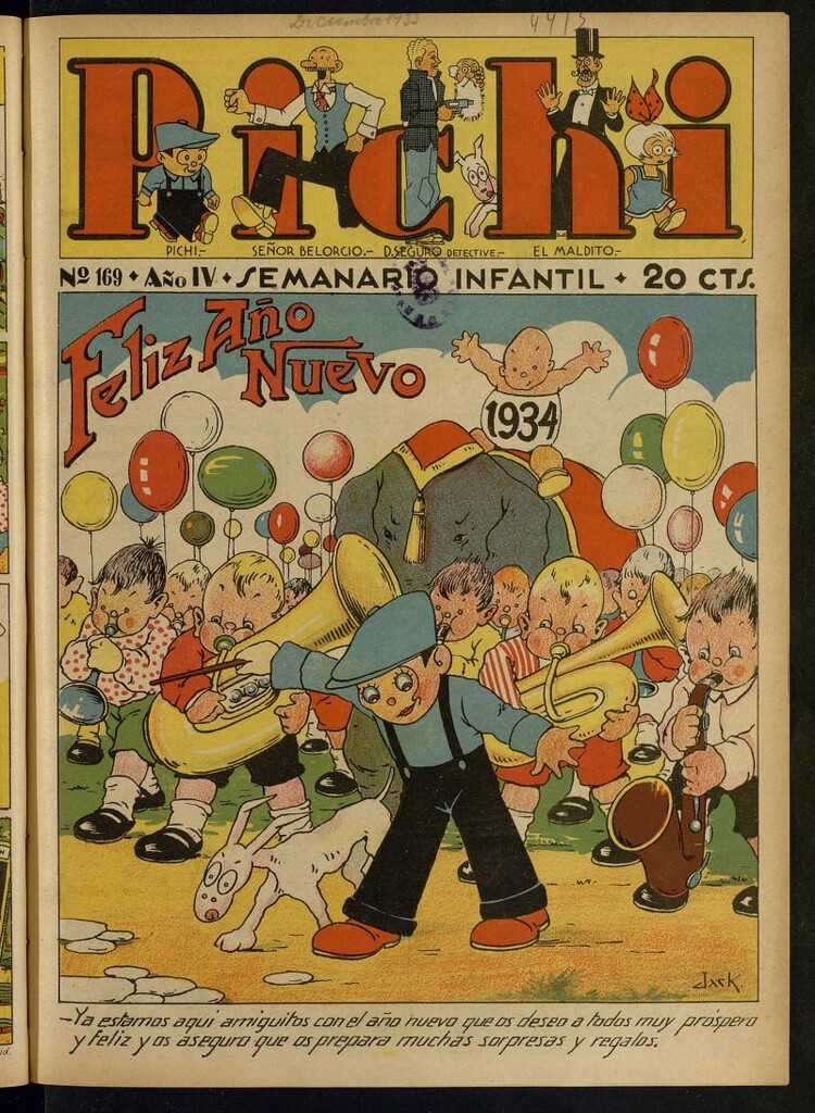 Miniatura de Pichi: semanario infantil del 31 de diciembre de 1933, nº 169