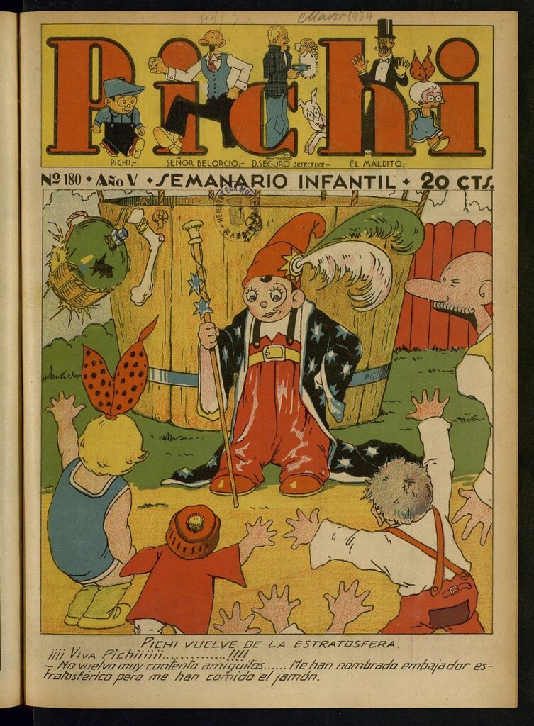 Miniatura de Pichi: semanario infantil del 18 de marzo de 1934, nº 180