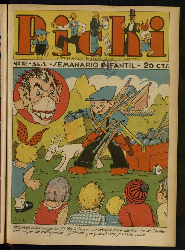 Miniatura de Pichi: semanario infantil del 8 de abril de 1934, nº 183