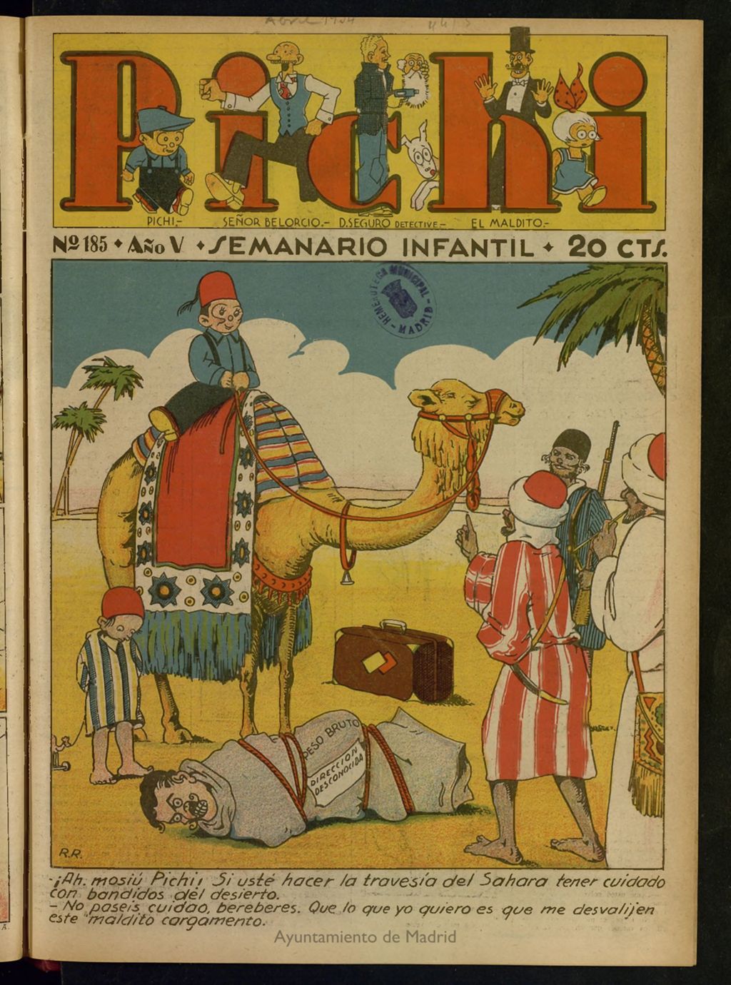 Miniatura de Pichi: semanario infantil del 22 de abril de 1934, nº 185