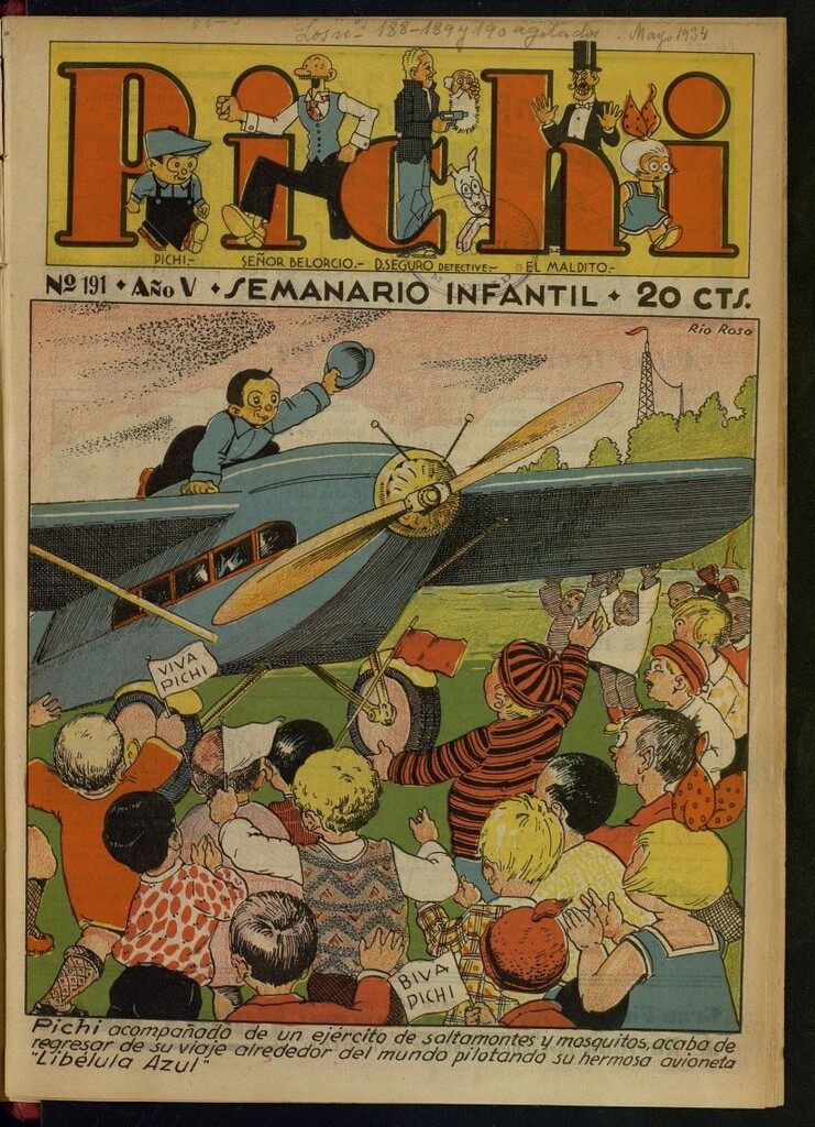 Miniatura de Pichi: semanario infantil del 3 de junio de 1934, nº 191