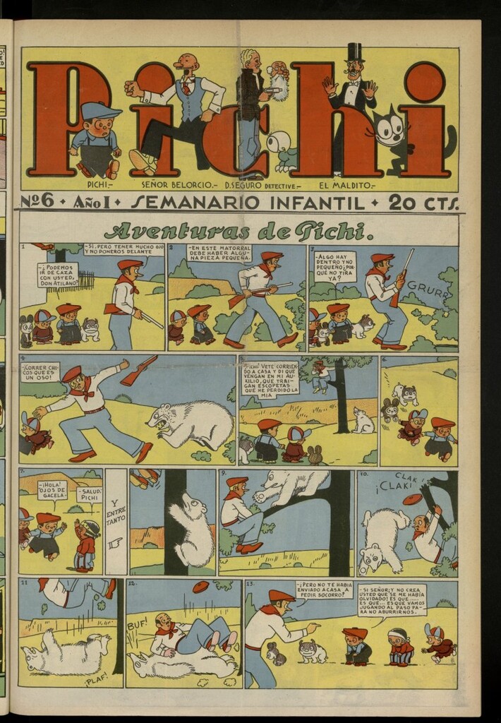 Miniatura de Pichi: semanario infantil del 9 de noviembre de 1930, nº 6