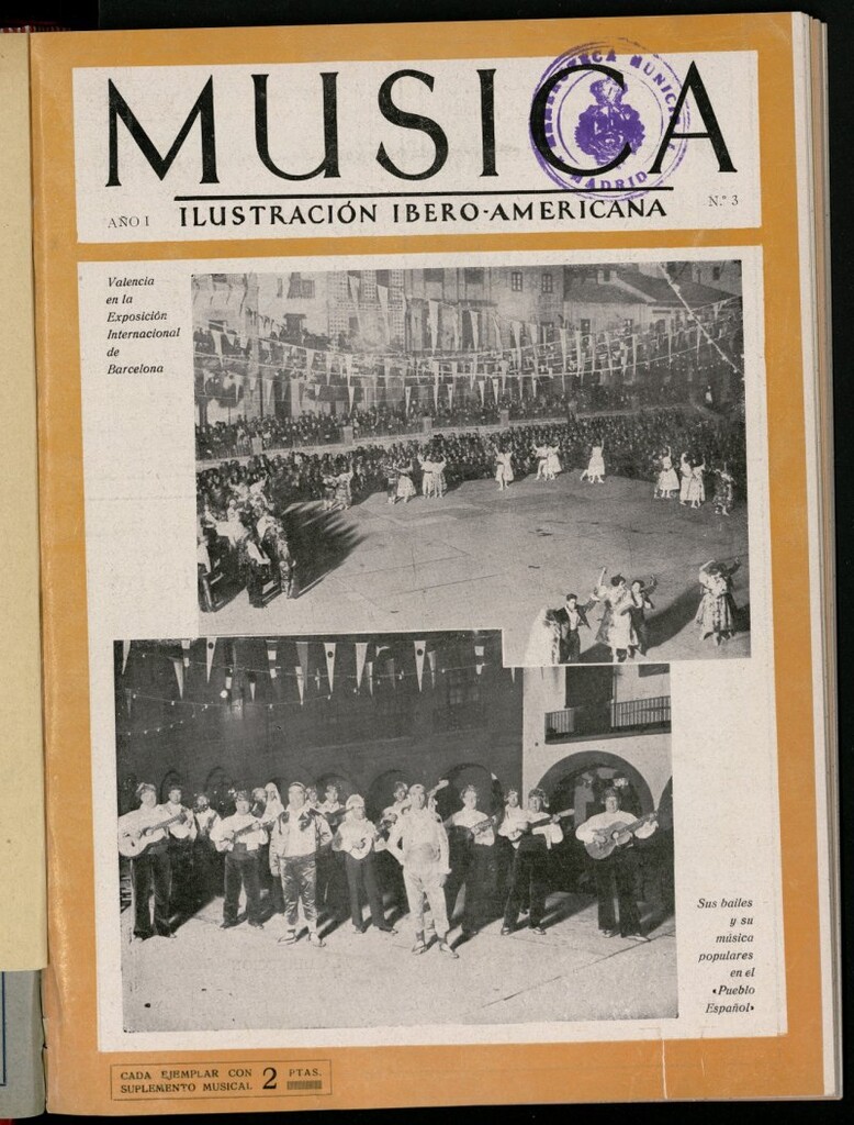 Miniatura de Música: ilustración ibero-americana, de noviembre de 1929, nº 3