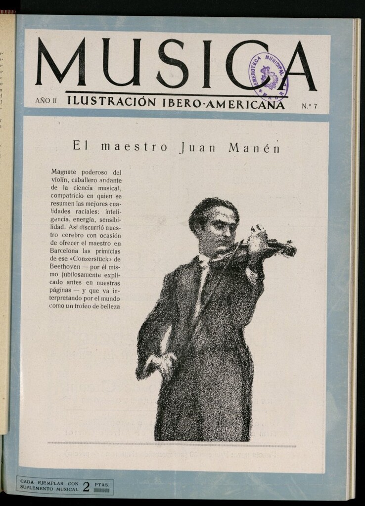 Miniatura de Música: ilustración ibero-americana, de marzo de 1930, nº 7