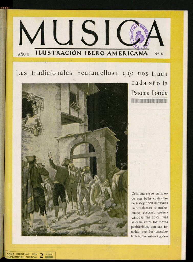 Miniatura de Música: ilustración ibero-americana, de abril de 1930, nº 8
