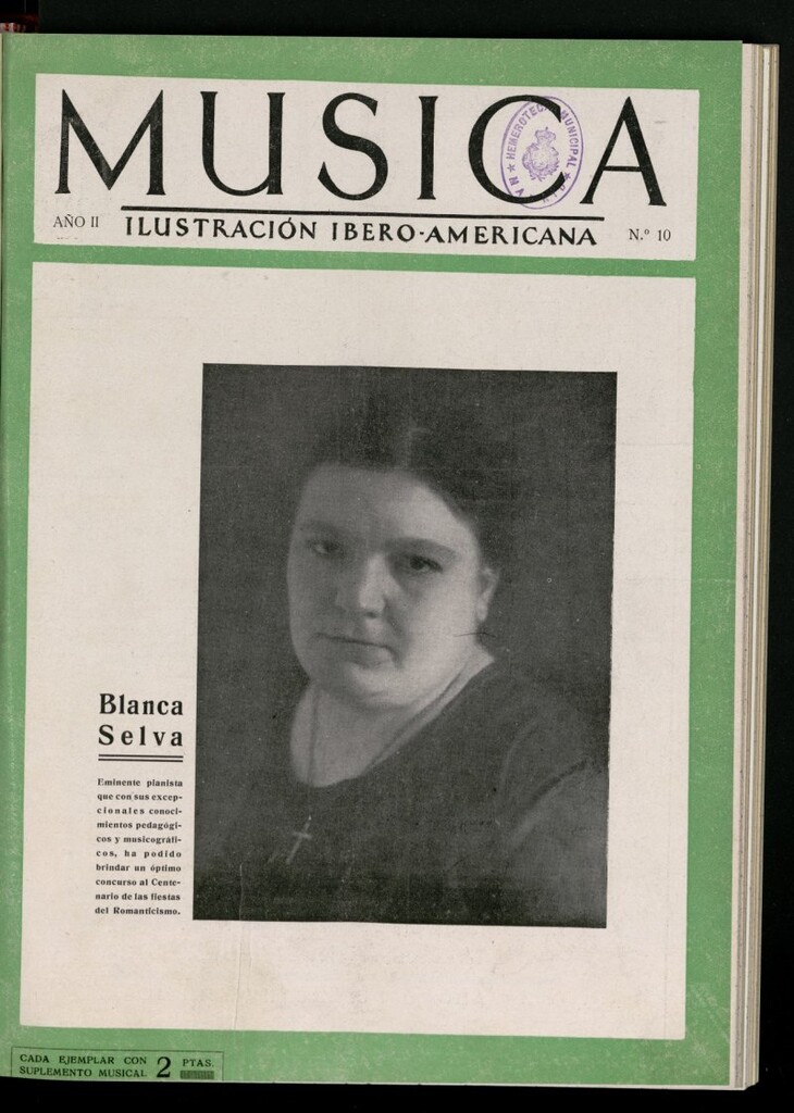 Miniatura de Música: ilustración ibero-americana, de junio de 1930, nº 10