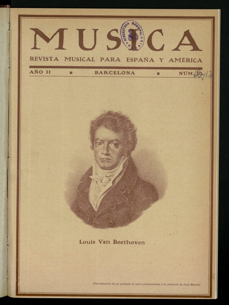 Miniatura de Música: ilustración ibero-americana, de agosto y septiembre de 1930, nº 12-13