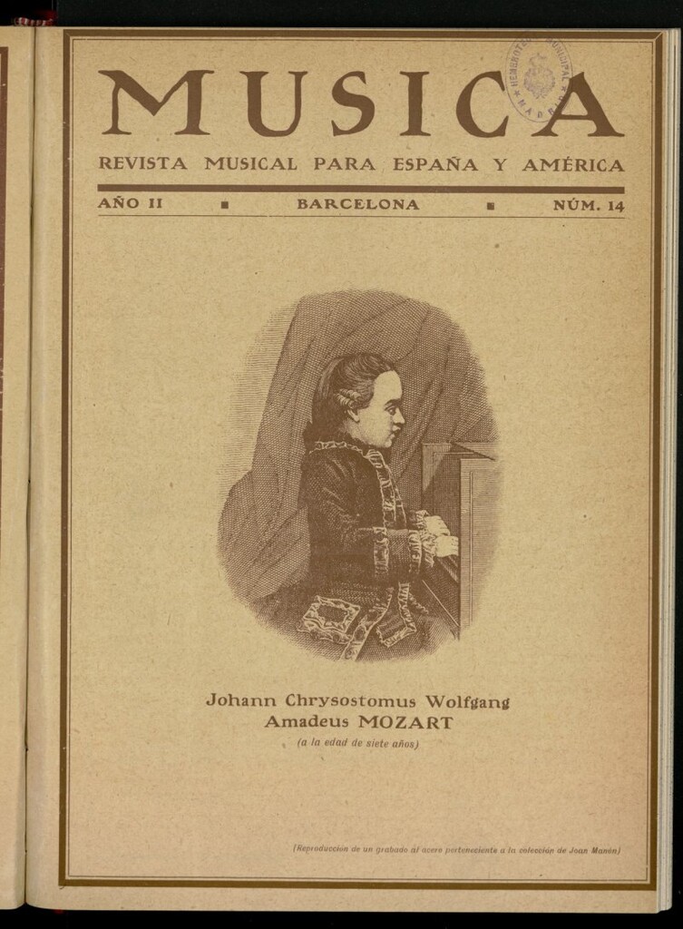 Miniatura de Música: ilustración ibero-americana, de octubre de 1930, nº 14
