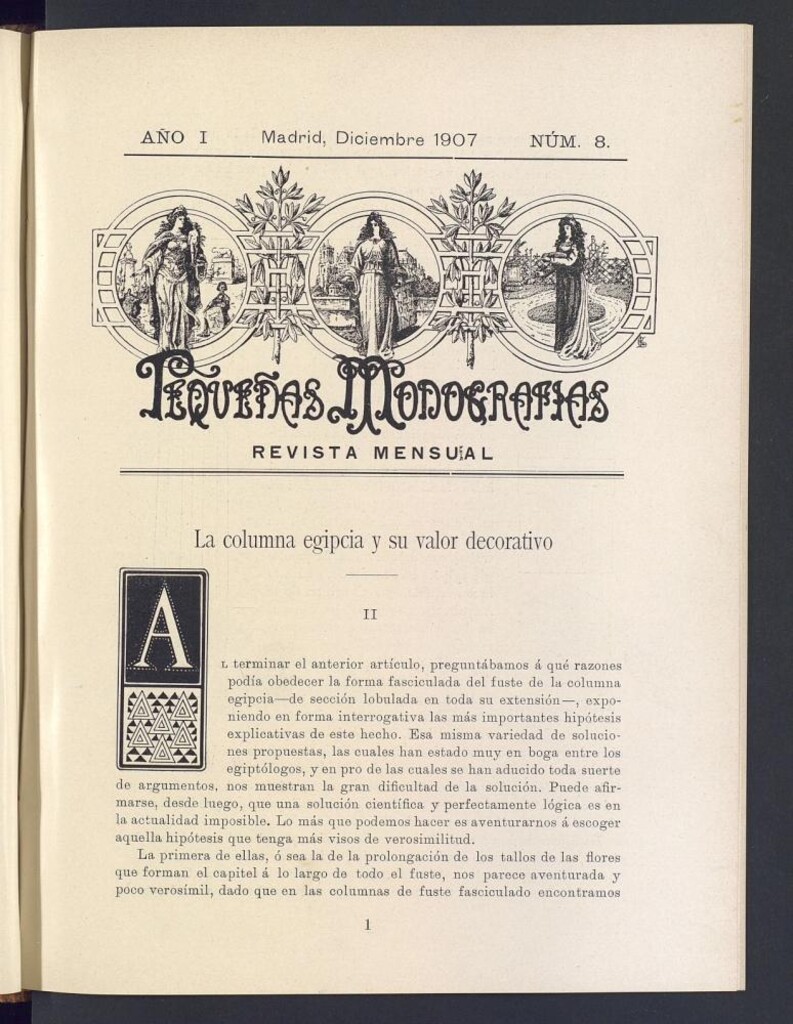 Miniatura de Pequeñas Monografías : revista mensual de diciembre de 1907, nº 8
