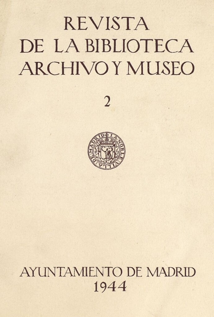 Miniatura de Revista de la biblioteca, archivo y museo. Julio, 1944, número 50