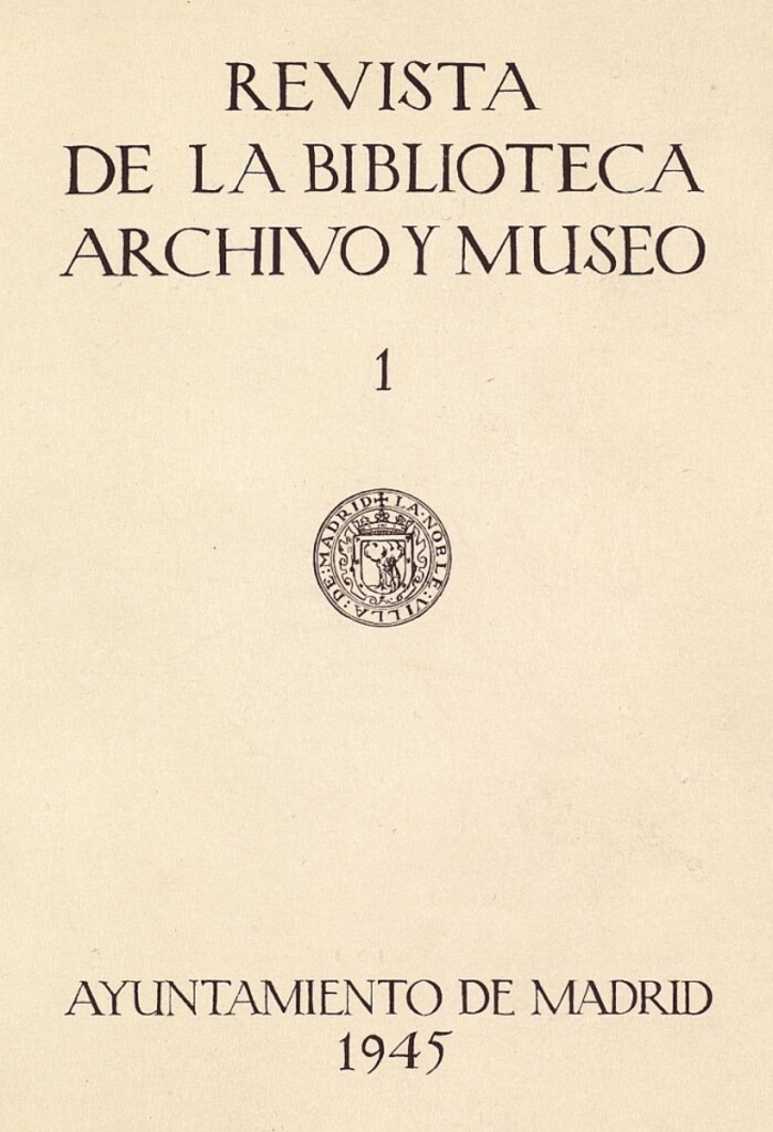 Miniatura de Revista de la biblioteca, archivo y museo. Enero, 1945, número 51