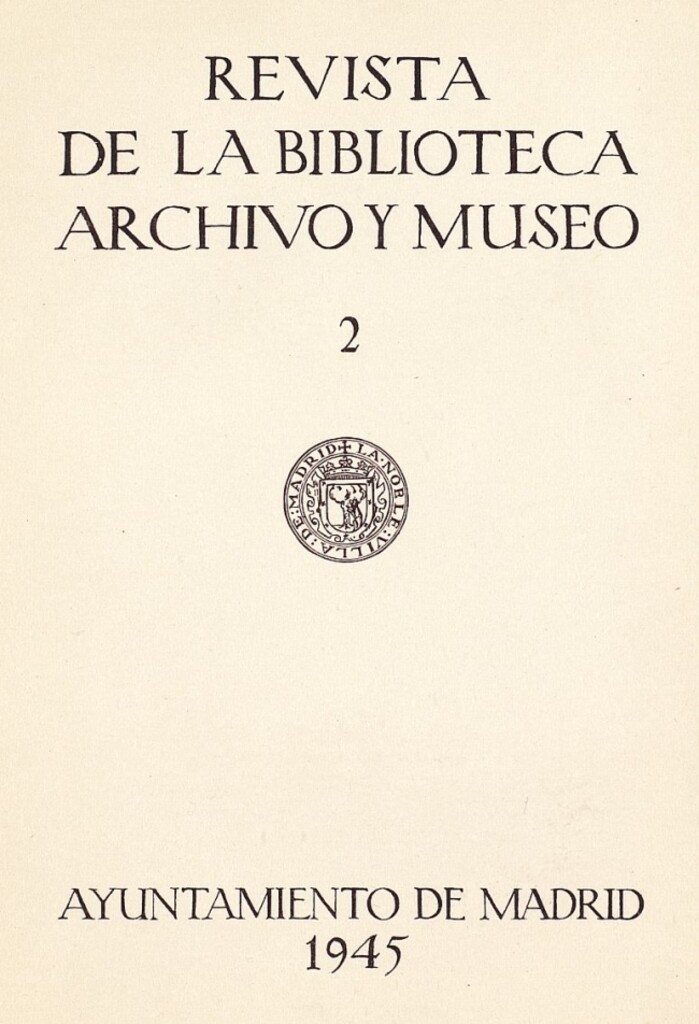 Miniatura de Revista de la biblioteca, archivo y museo. Julio, 1945, número 52