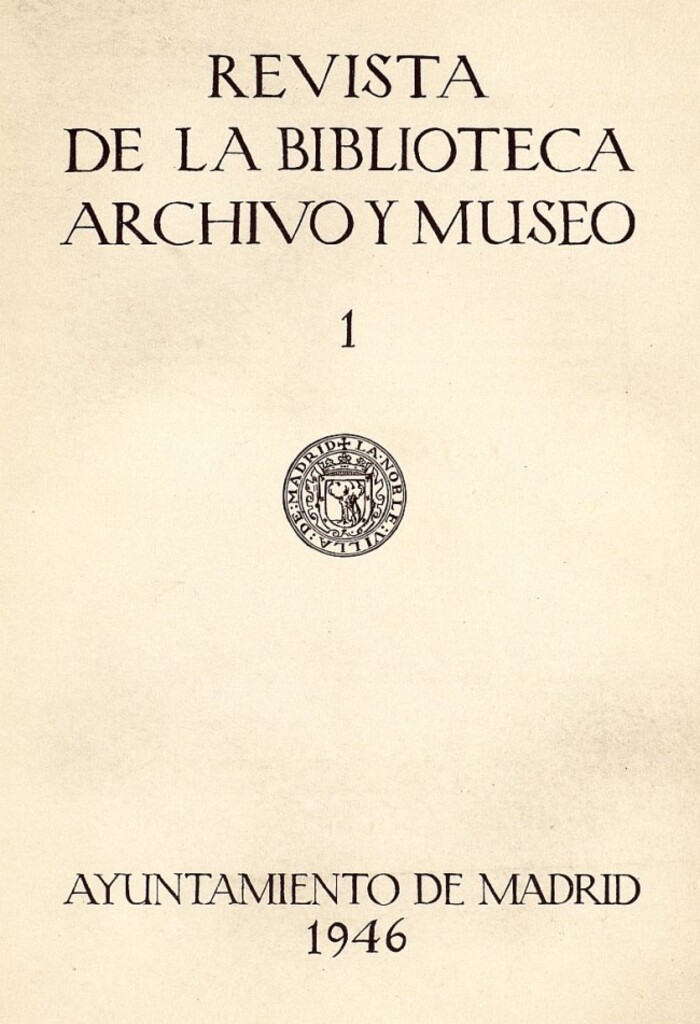Miniatura de Revista de la biblioteca, archivo y museo. Enero, 1946, número 53