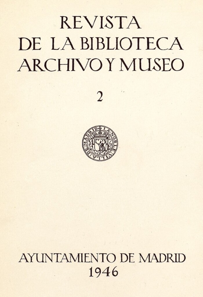 Miniatura de Revista de la biblioteca, archivo y museo. Julio, 1946, número 54