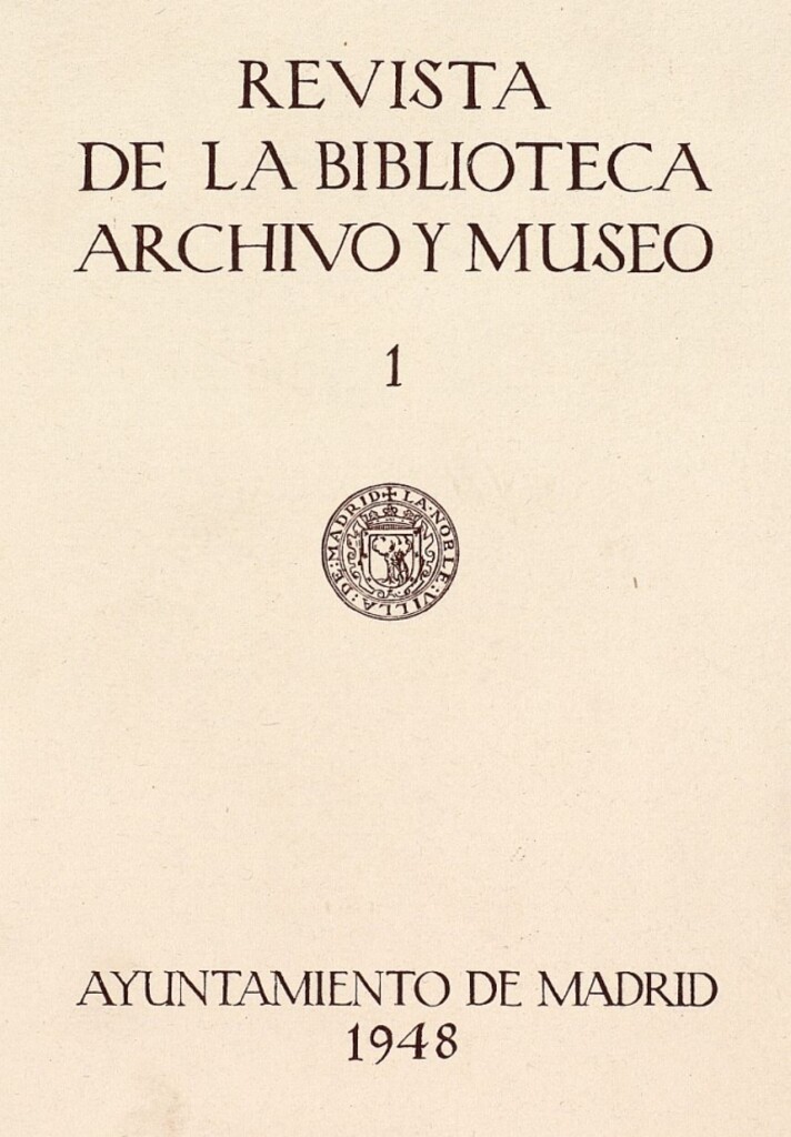 Miniatura de Revista de la biblioteca, archivo y museo. Enero, 1948, número 56